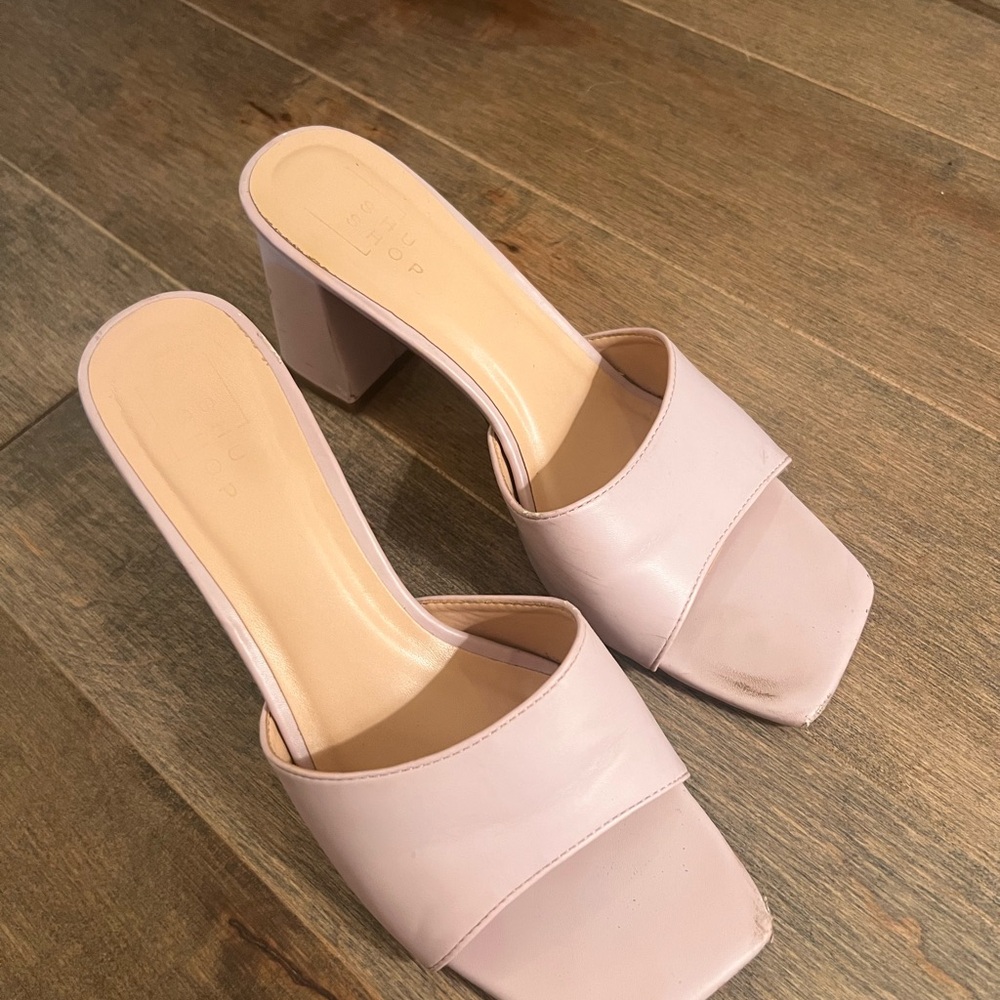 ShuShop Pink Heels Modern Block Design